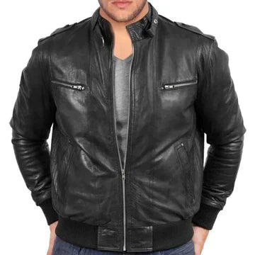 How to Wear Your Mens Leather Bomber Jacket in the Winter
