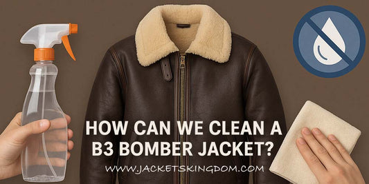 How can we clean a B3 Bomber Jacket?