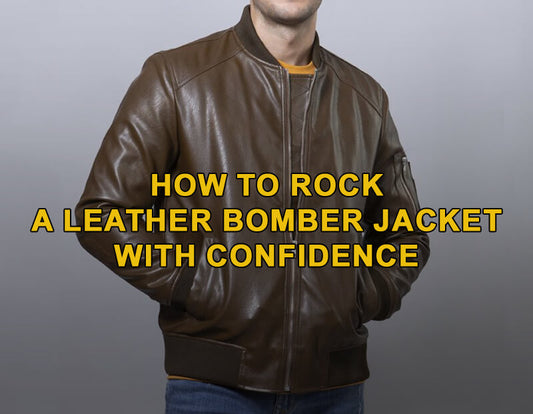 How to Rock a Leather Bomber Jacket with Confidence