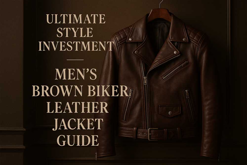 Men's Brown Biker Leather Jacket: The Ultimate Style Investment Guide