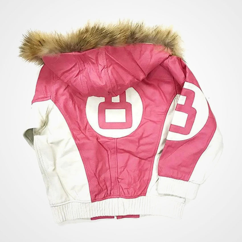 8 ball pink parka jacket