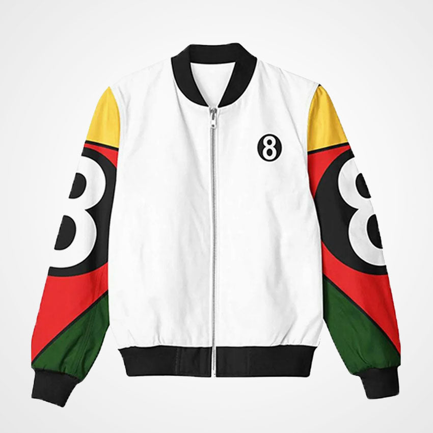 8 ball white jacket