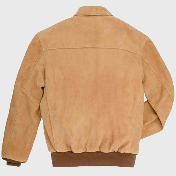 A-2 Flight Gentleman Pilot Suede Bomber Jacket