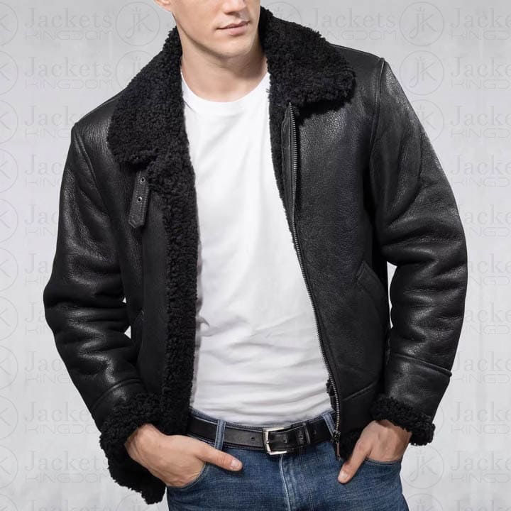 Black Aviator Jacket