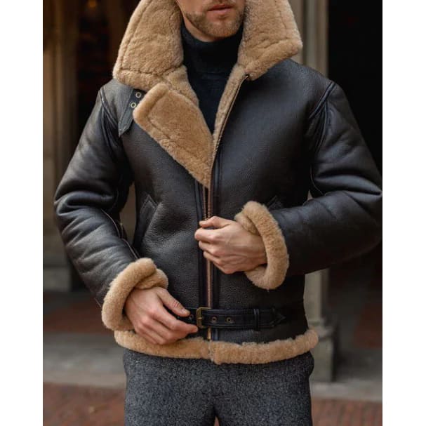 Genuine Sheepskin Aviator Jacket