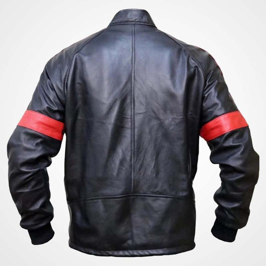 Burt Reynolds Smokey and the Bandit Black Leather Bomber Jacket