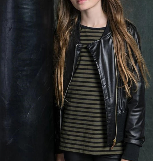 Genuine Black Leather Moto Jacket for Girls Genuine Black Leather Moto Jacket for Girls
