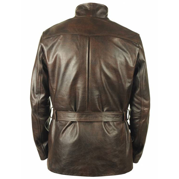 Goldfish Leather Pea Coat