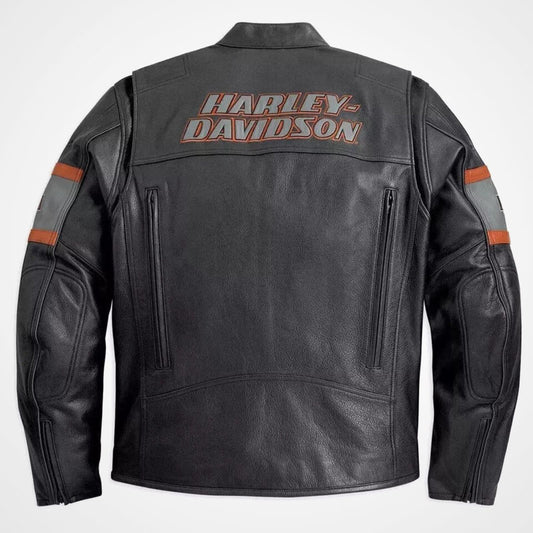 Harley Davidson Screaming Eagle Leather Biker Jacket