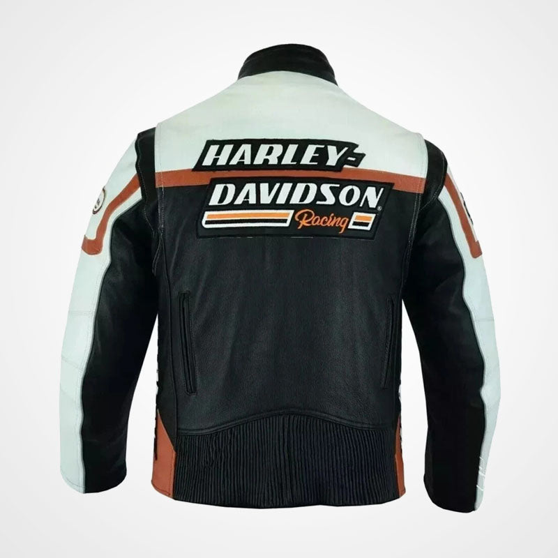 Harley Davidson Screaming Eagle Raceway Leather Motorcycle Jacket