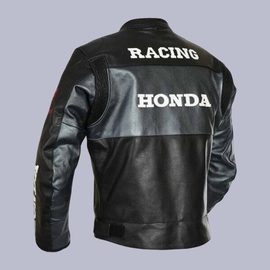 Honda Leather Riding Jacket with CE Armor