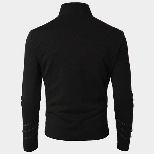 Men's and women's Napoleon jacket featuring Mandarin collar and embroidery by Jackets Kingdom