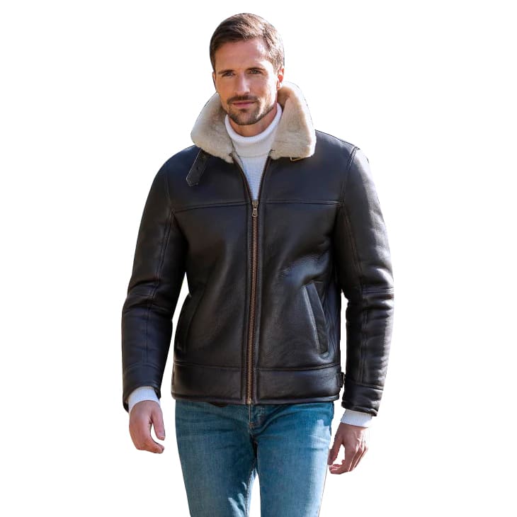 Flying Sheepskin Shearling Leather Jacket - Aviator Jacket