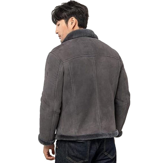 Leather Sherpa Jacket