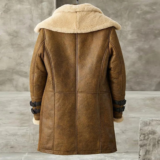 Shearling Long Coat for Men