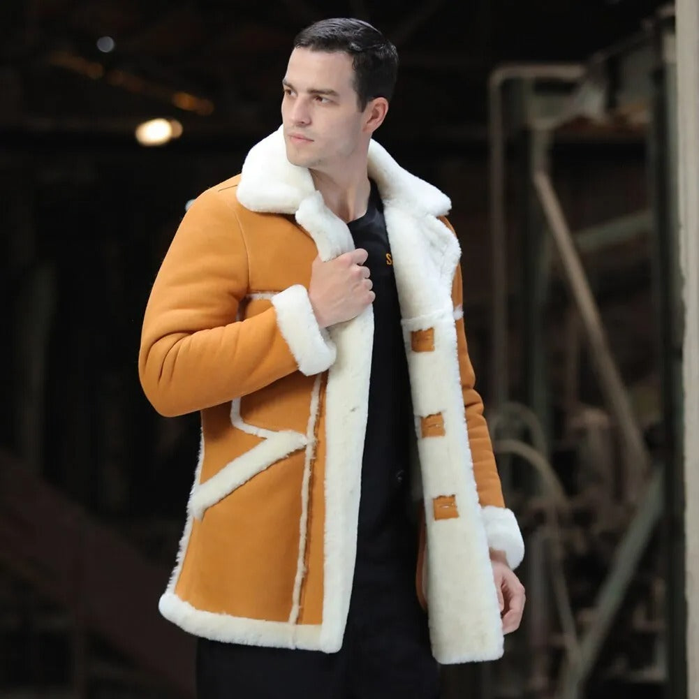 Shearling B7 Military Long Coat