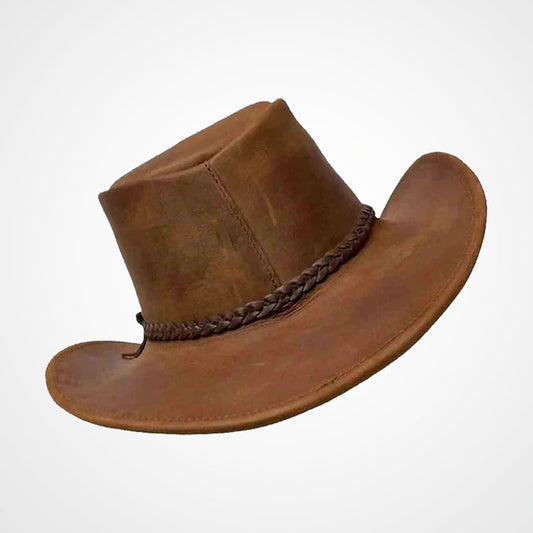 Ride in Style with This Handmade Western Leather Cowboy Hat