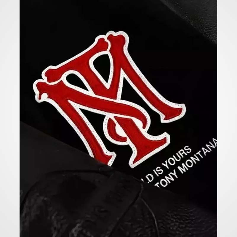 Scarface 'The World Is Yours' Black Varsity Jacket