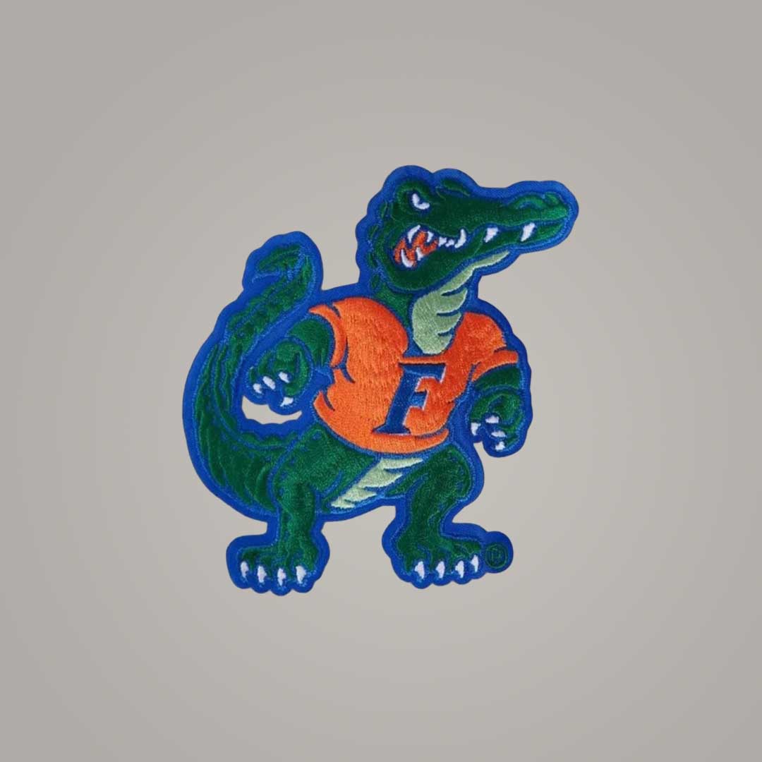 University of Florida Varsity Jacket with Leather Sleeves