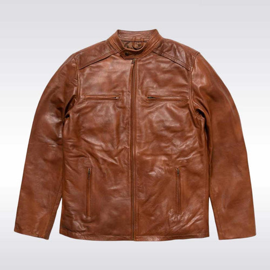 Whiskey Brown Classic Leather Jacket Whiskey Brown Classic Leather Jacket
