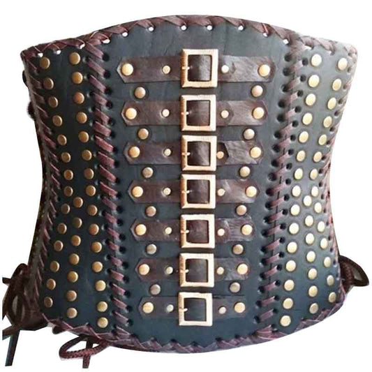 Women Gothic Steampunk Corset Top Vintage Steel Boned Bustier with Chains Women Gothic Steampunk Corset