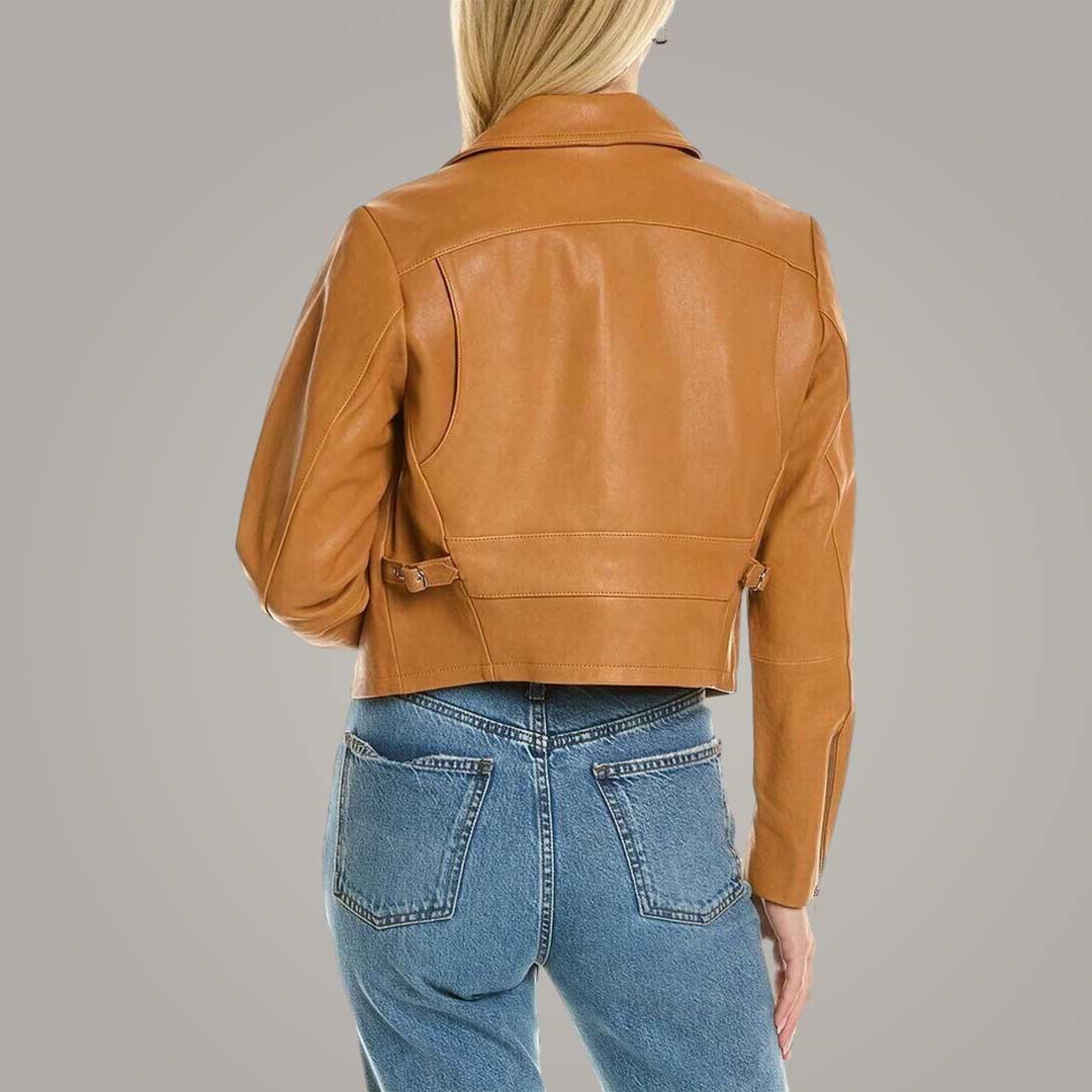 Women's Rebecca Taylor Pebbled Leather Moto Jacket