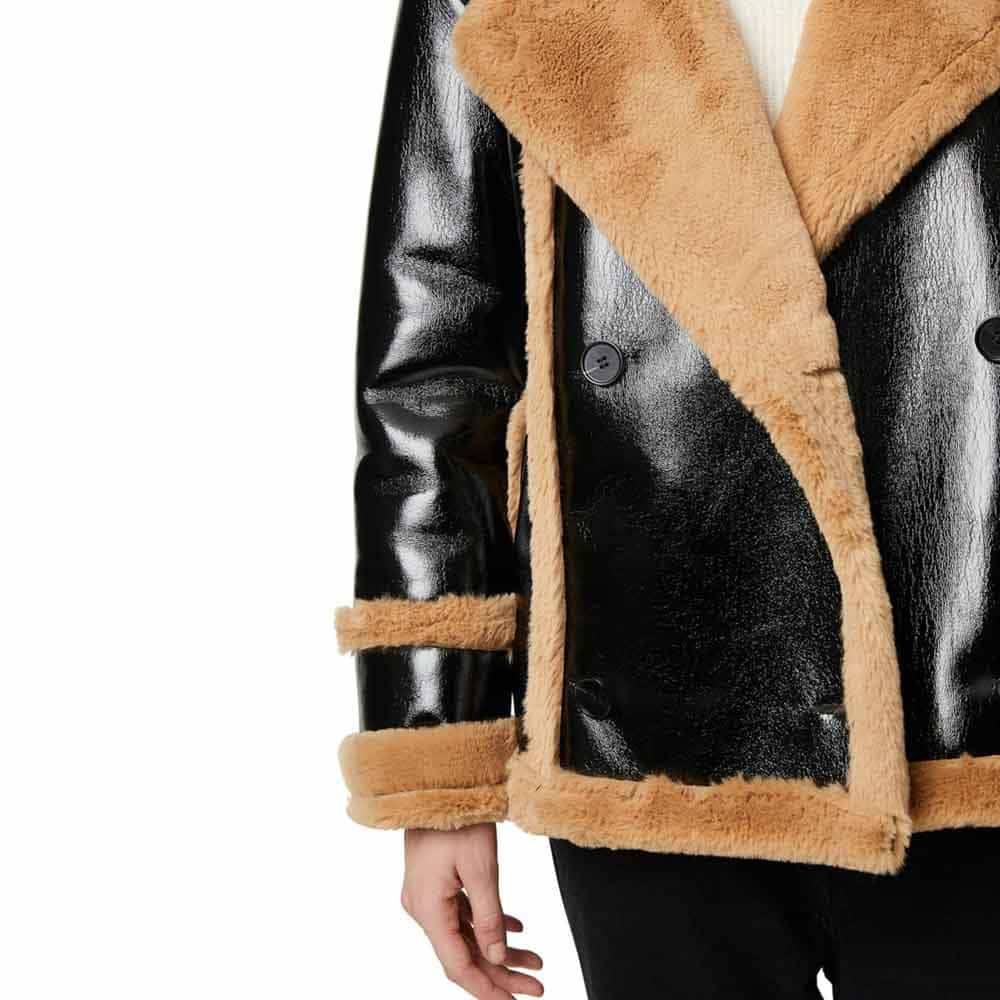 Women’s Trimmed Fur & Real Leather Jacket