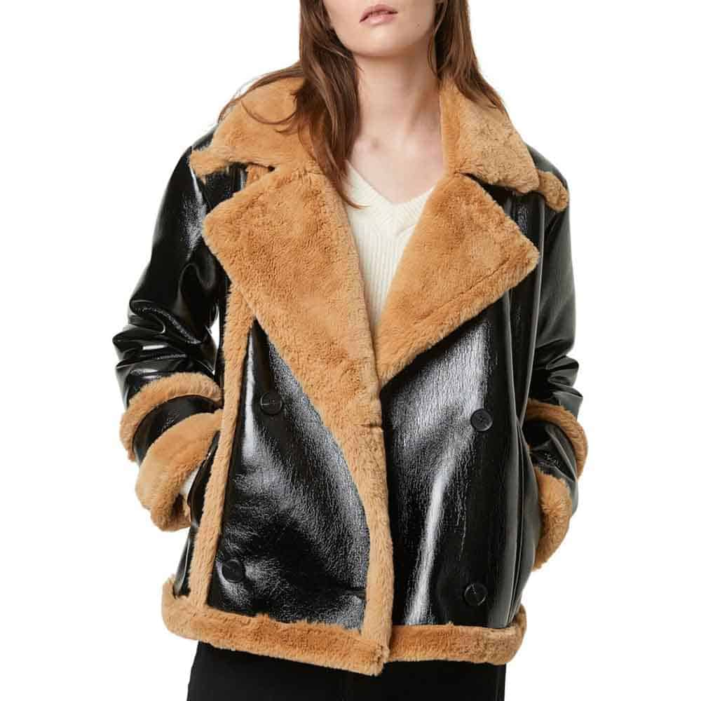 Women’s Trimmed Fur & Real Leather Jacket