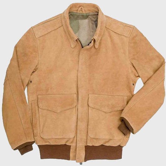 A-2 Flight Gentleman Pilot Suede Bomber Jacket A-2 Flight Gentleman Pilot Suede Bomber Jacket