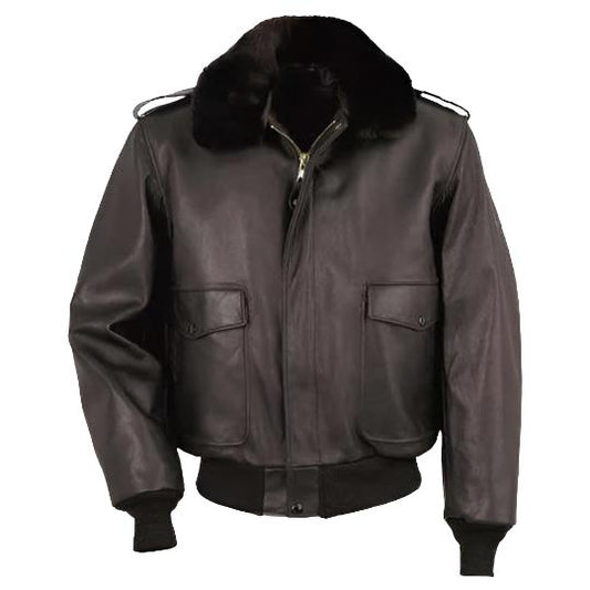 A-2 Naked Cowhide Leather Flight Bomber Jacket A-2 Naked Cowhide Leather Flight Bomber Jacket