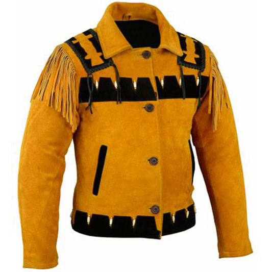 Authentic Western Leather Indian Carnival Jacket