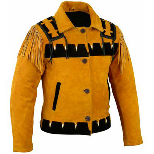 Authentic Western Leather Indian Carnival Jacket Authentic Western Leather Indian Carnival Jacket