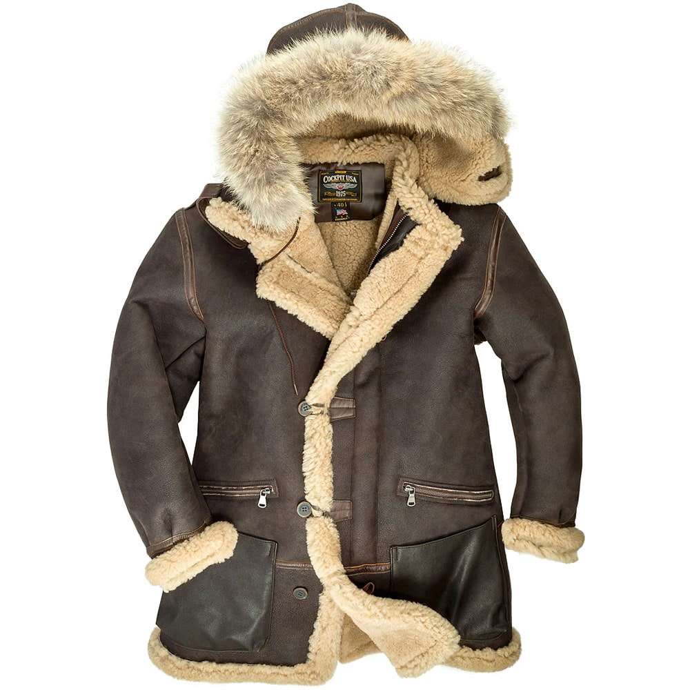 B-7 Aleutian Sheepskin Parka - WWII-Inspired Style!