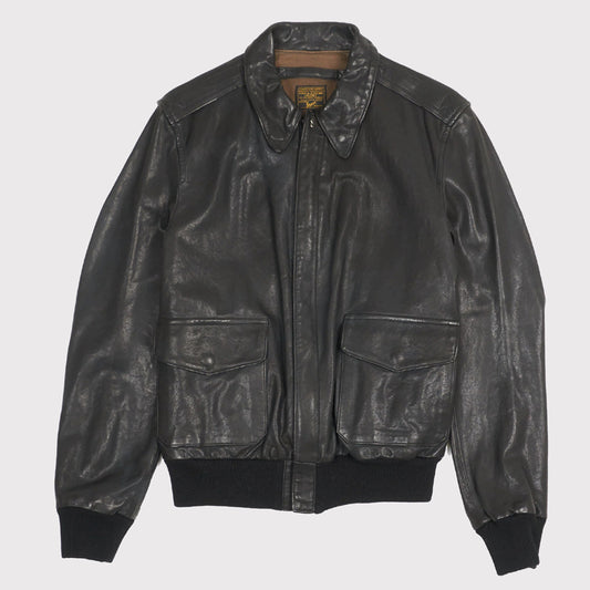 Black A2 Leather Jacket Classic Black A2 Leather Jacket