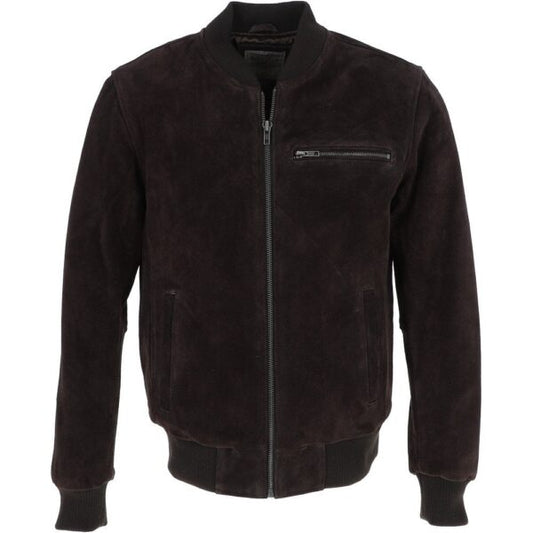 BlackShadow Suede Bomber Jacket Men's BlackShadow Suede Bomber Jacket Men's