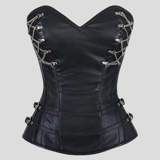 Cerys Sheep Nappa Leather Corset Cerys Sheep Nappa Leather Corset - Genuine Leather Corset