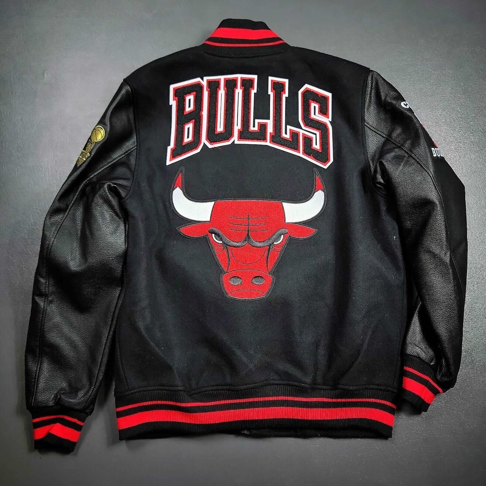 Chicago Bulls Men's Varsity Wool Leather Jacket