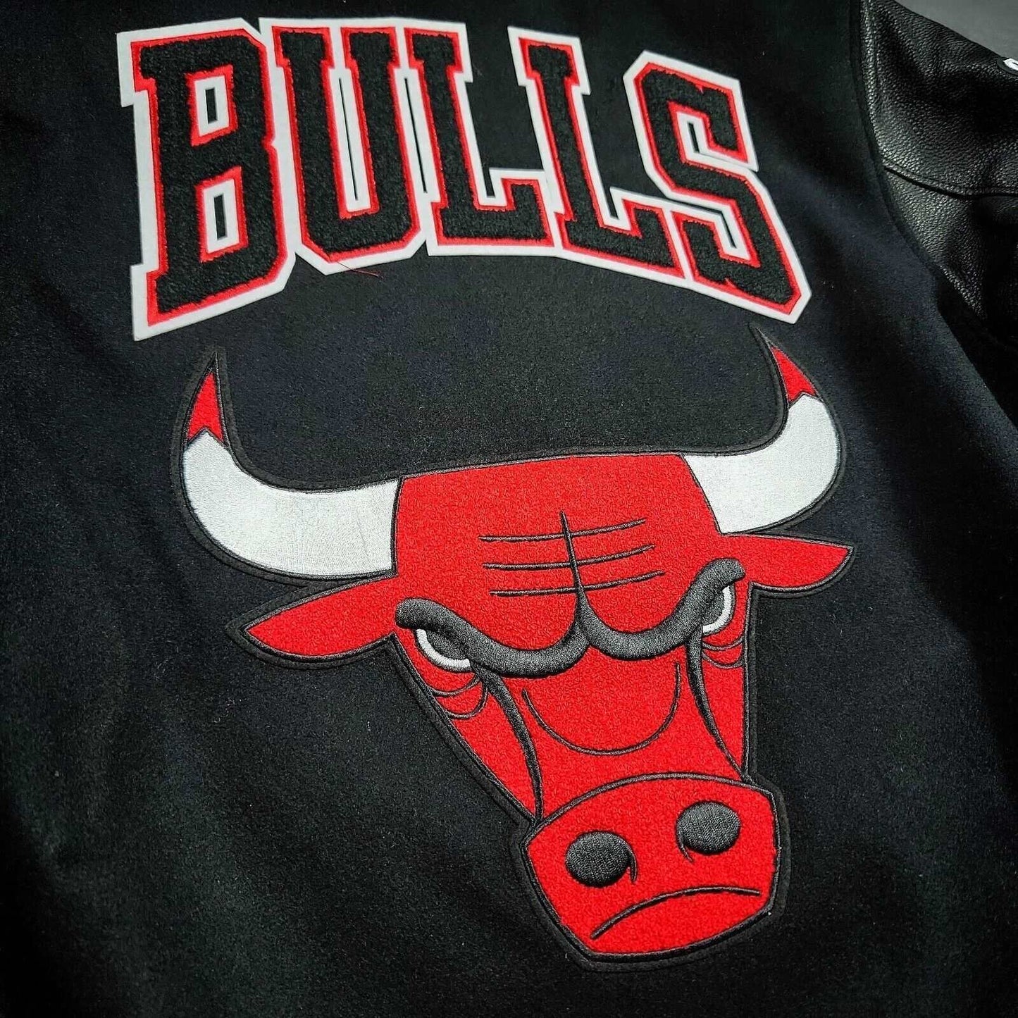 Chicago Bulls Men's Varsity Wool Leather Jacket