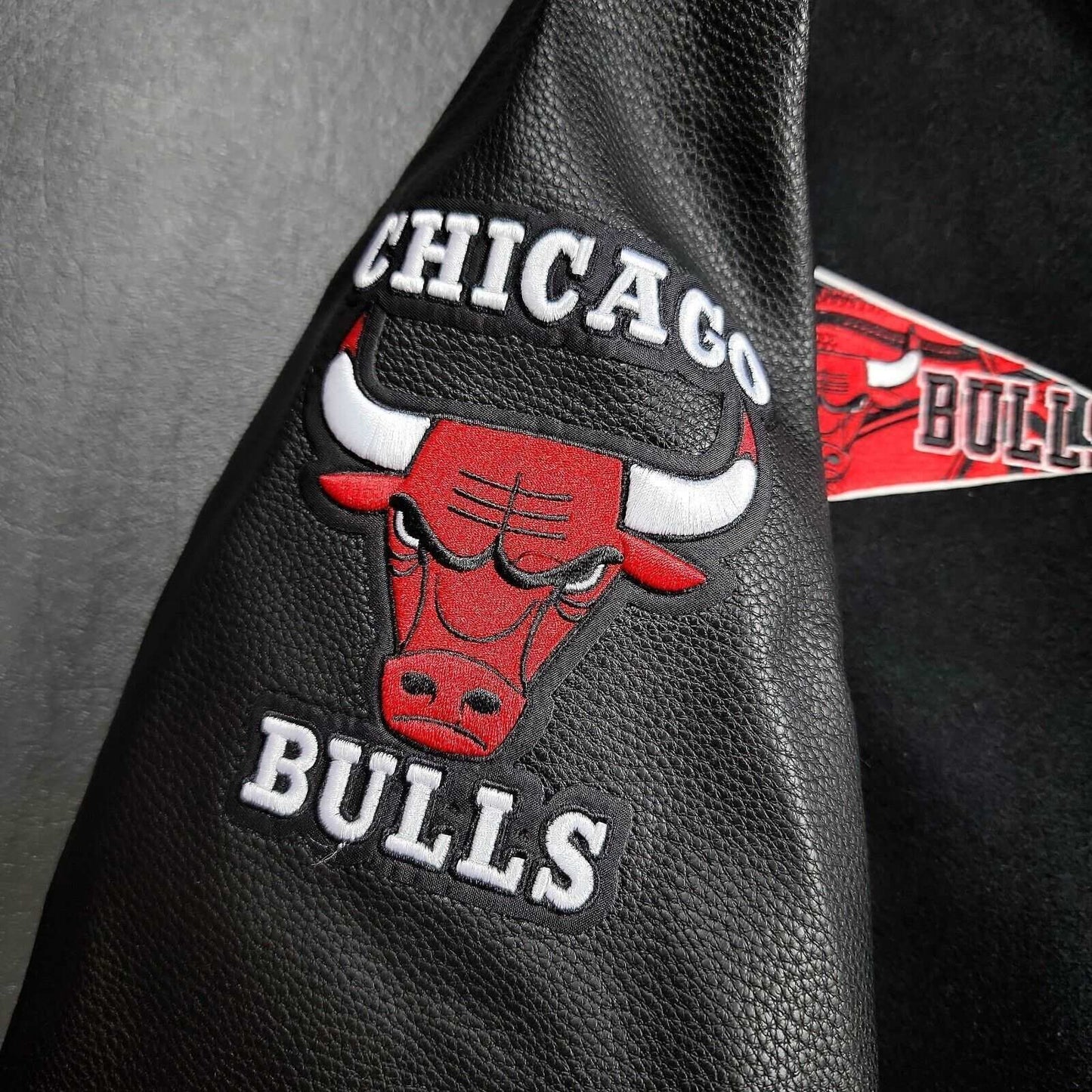 Chicago Bulls Men's Varsity Wool Leather Jacket