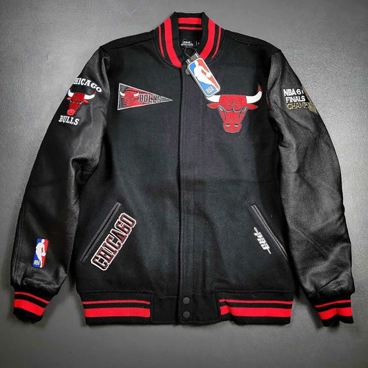 Chicago Bulls Men's Varsity Wool Leather Jacket Chicago Bulls Men's Varsity Wool Leather Jacket