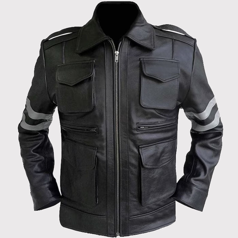 Classic Leon Kennedy RE6 Leather Jacket