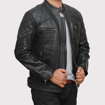 David Beckham Inspired Genuine Leather Jacket for Men