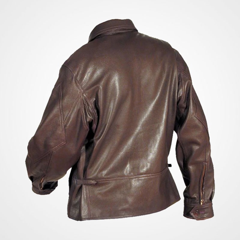 G8 Navy Leather Flight Jacket