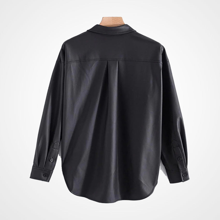 Genuine Lambskin Leather Shirt for Men