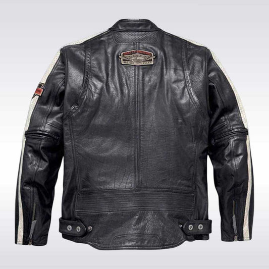 Harley Davidson Command Midweight Leather Motorcycle Jacket for Men