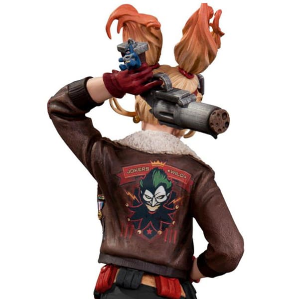 Harley Quinn Bombshell Brown Jacket with Fur Collar