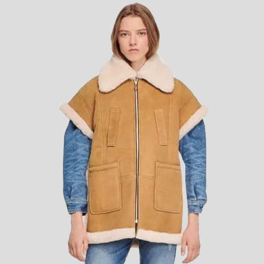 High-Quality Vintage Women's Shearling Vest