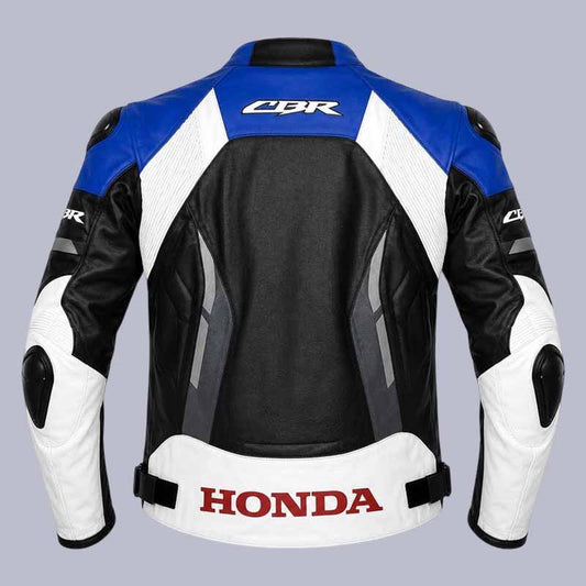 Genuine cowhide Honda CBR motorcycle jacket for racing and touring