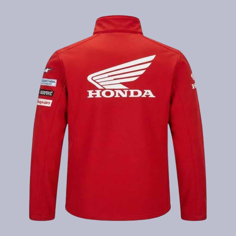 Honda all season motorcycle jacket made from waterproof corduroy fabric