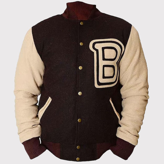 Hotline Miami Men's Wool Bomber Varsity Jacket Hotline Miami Men's Wool Bomber Varsity Jacket